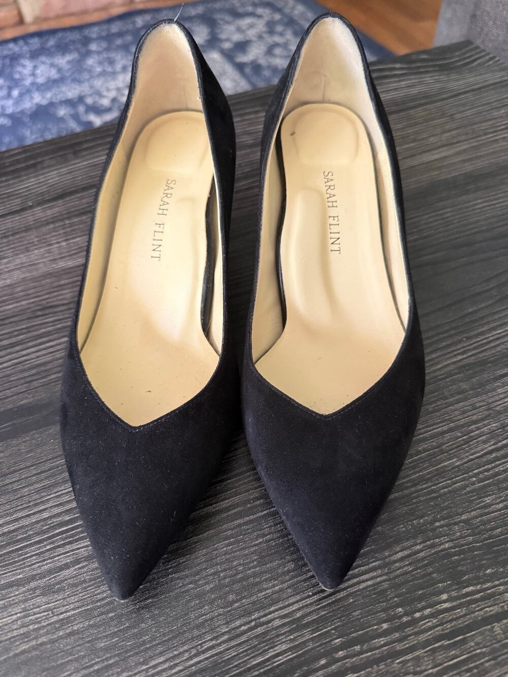 The Sarah Flint Perfect Emma Suede and Tortoise Shell Heeled  Pumps Sz. 37